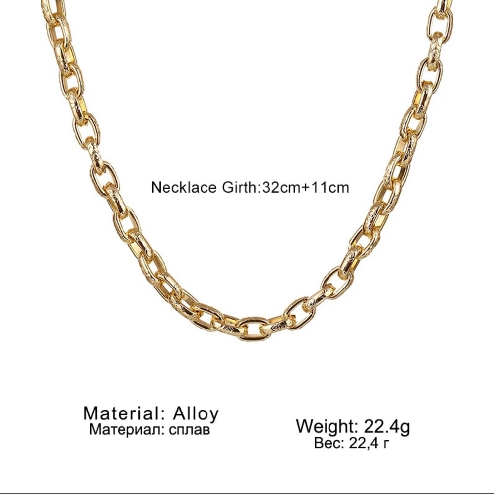 Necklace Women Goth Fashion Geometry Chocker - Picture 4 of 4